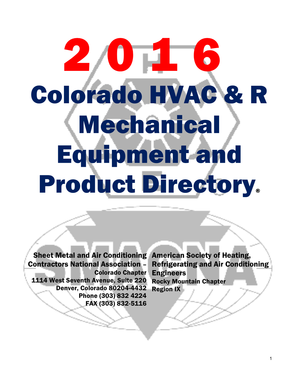 Colorado HVAC & R Mechanical Equipment and Product Directory®