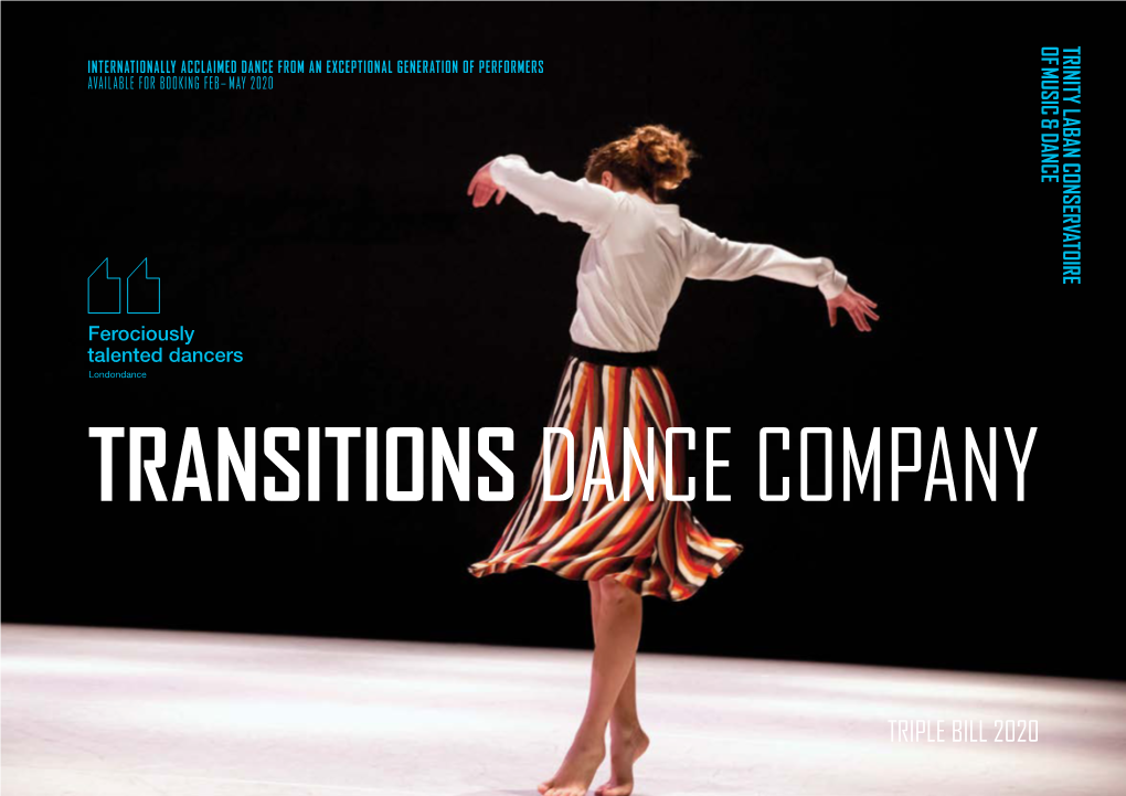 Triple Bill 2020 About Transitions Dance Company