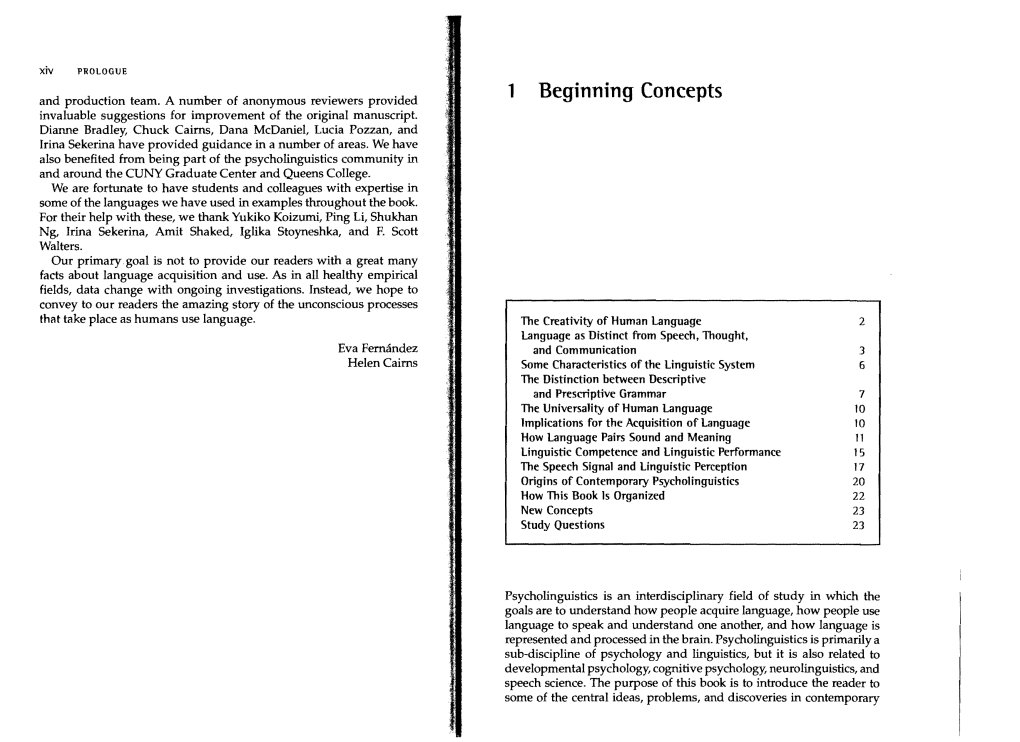 1 Beginning Concepts Invaluable Suggestions for Improvement of the Original Manuscript