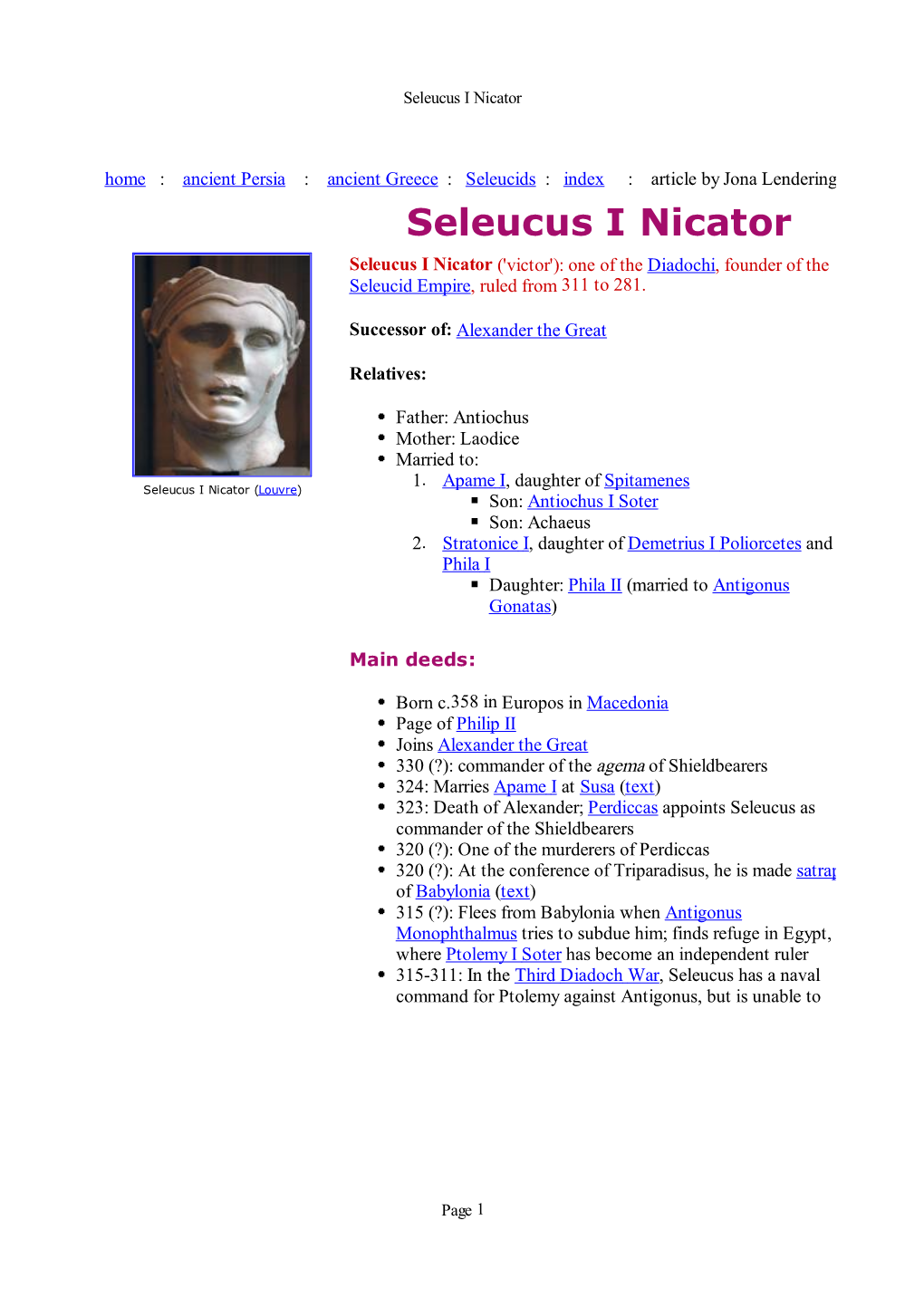 Seleucus I Nicator