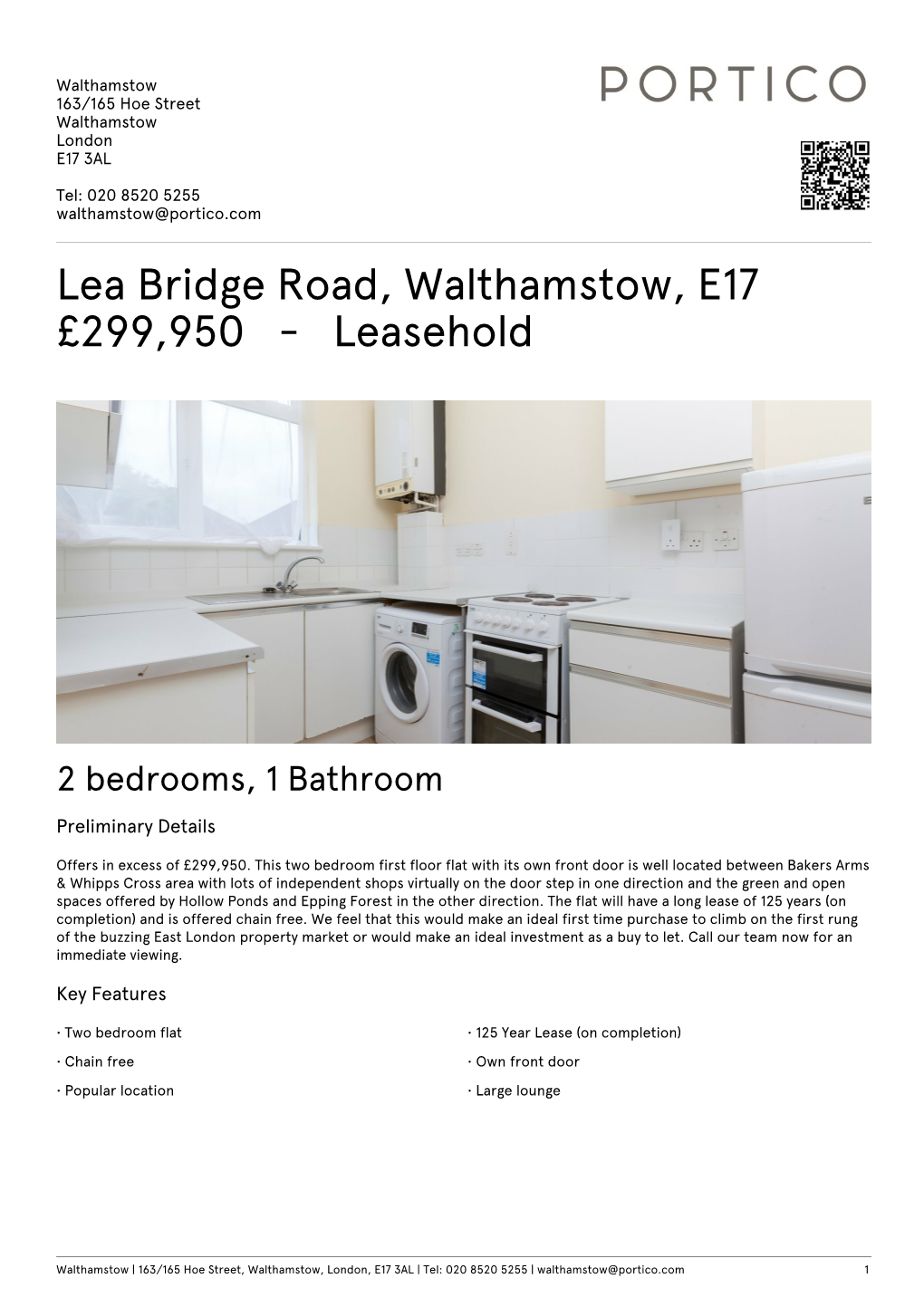 Lea Bridge Road, Whipps Cross, E17 £350000