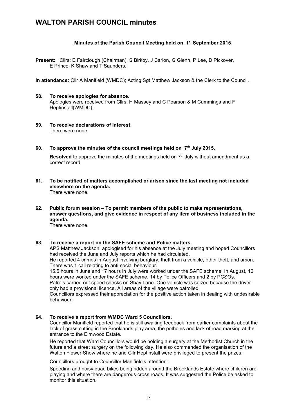 Walton Parish Council s2