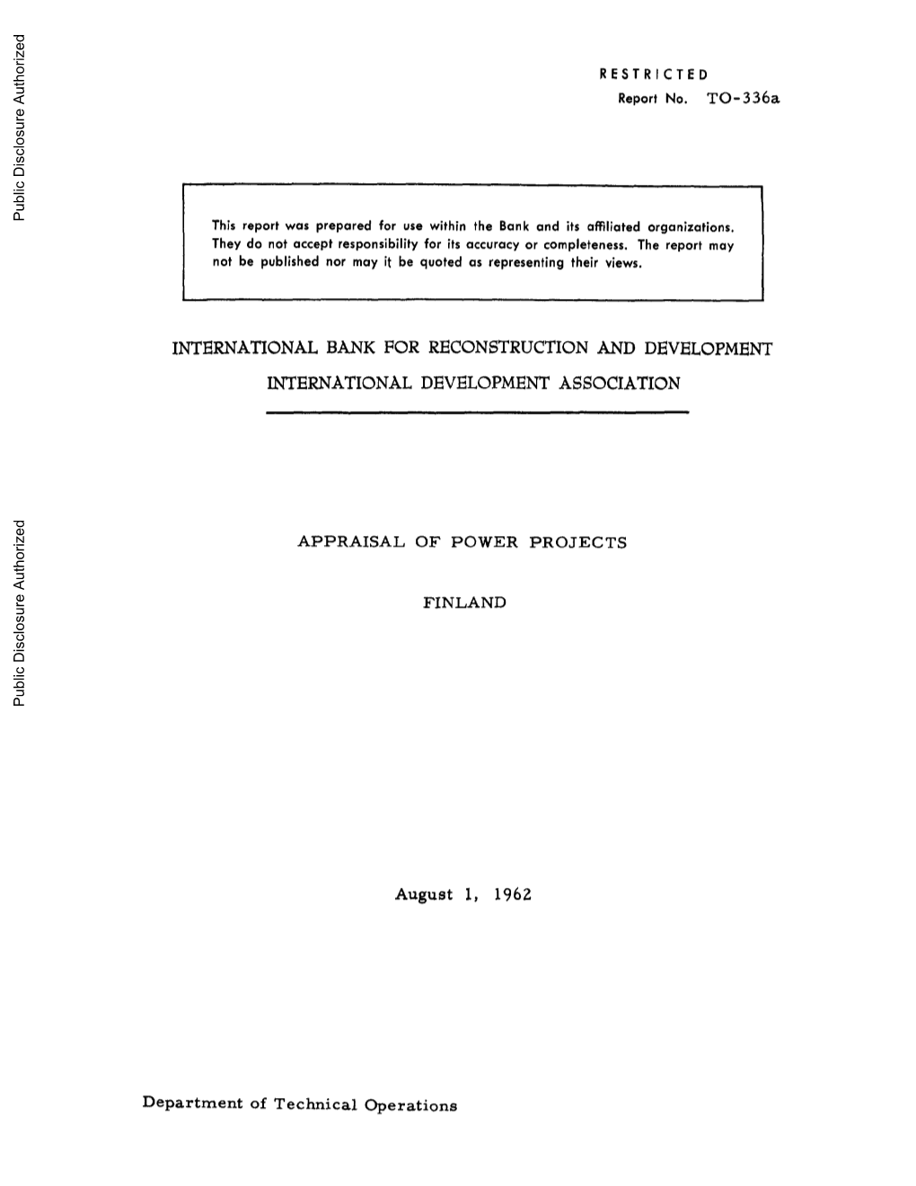 World Bank Document