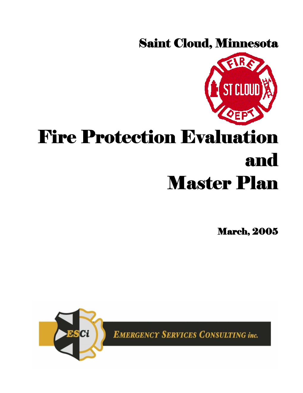 St. Cloud Fire Protection Evaluation and Master Plan (2005)