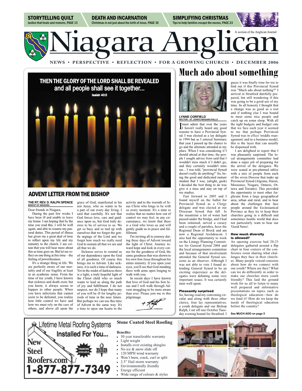 December 2006 Niagara Anglican - December 2006