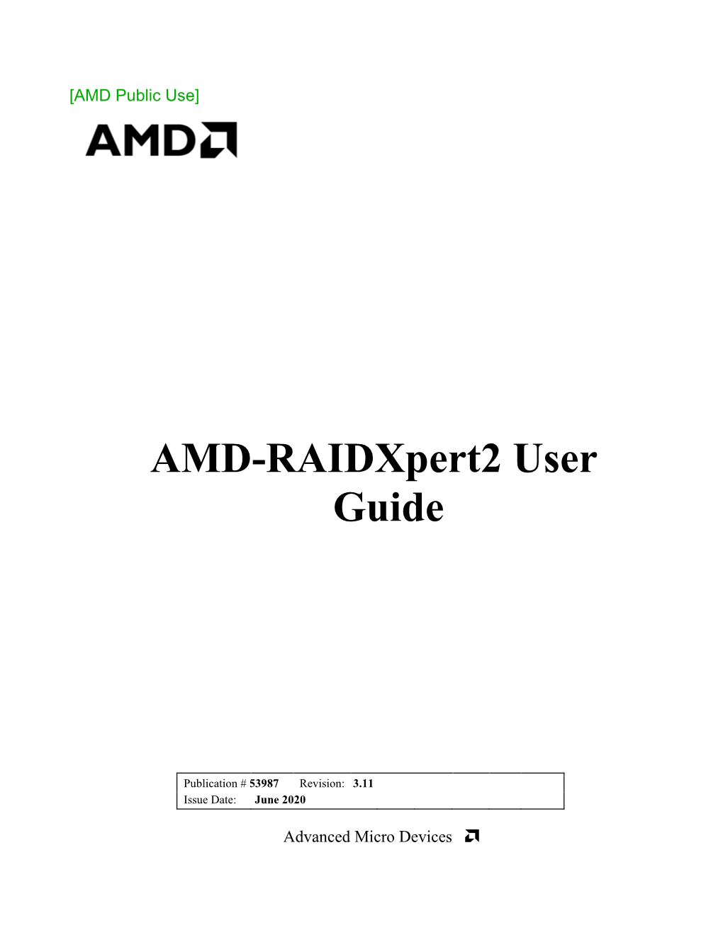 AMD-Raidxpert2 User Guide