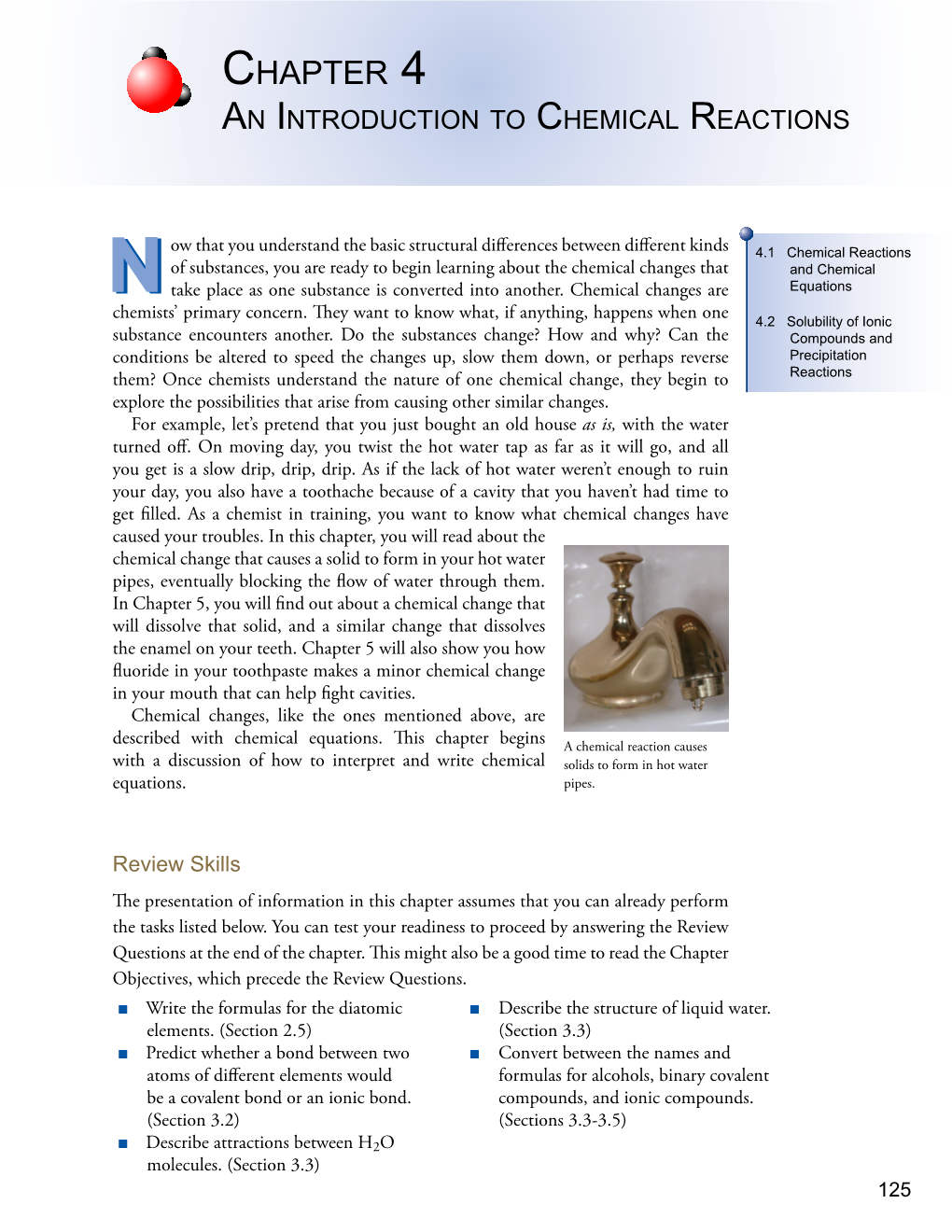 Chapter 4: an Introduction to Chemical Reactions