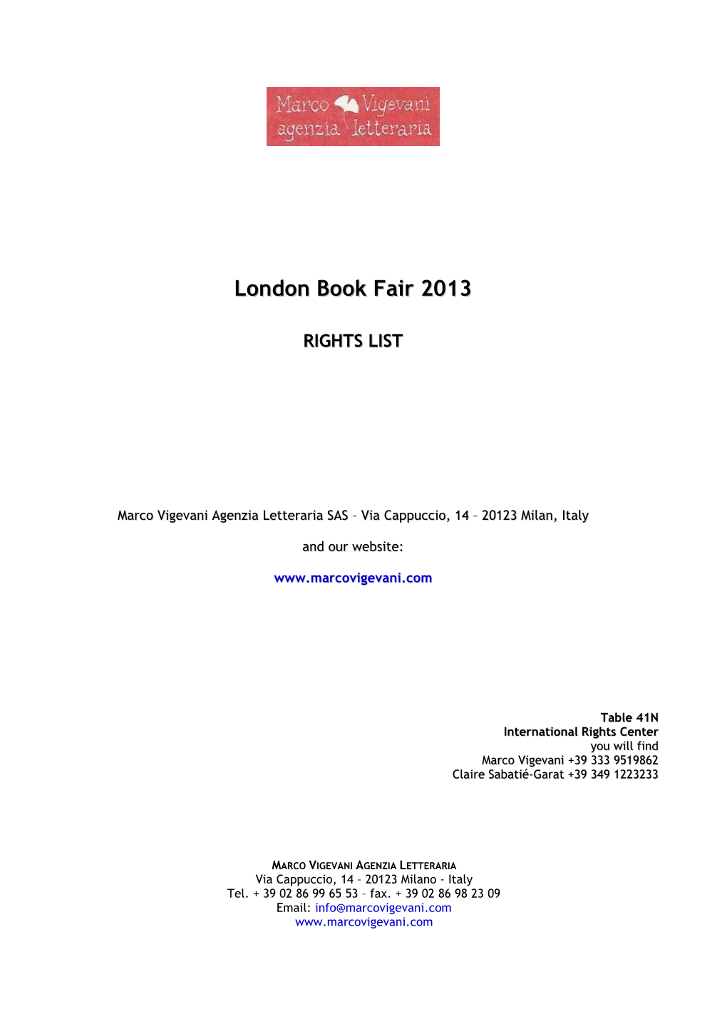 London Book Fair 2013