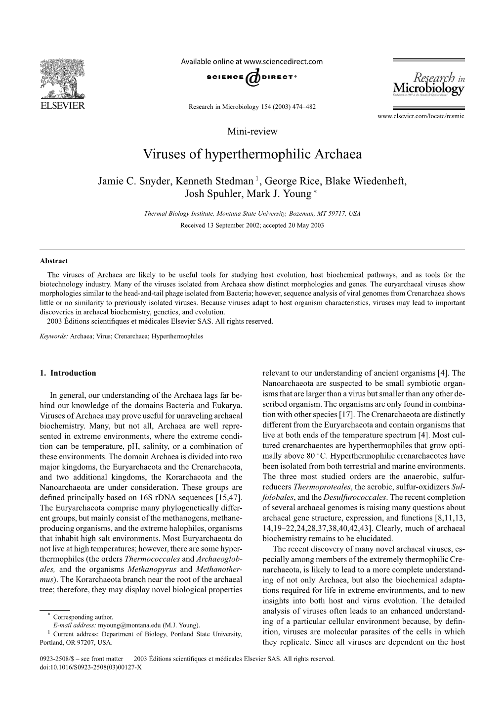 Viruses of Hyperthermophilic Archaea