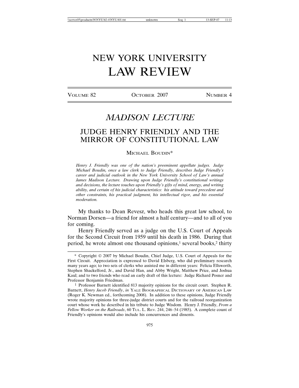 New York University Law Review