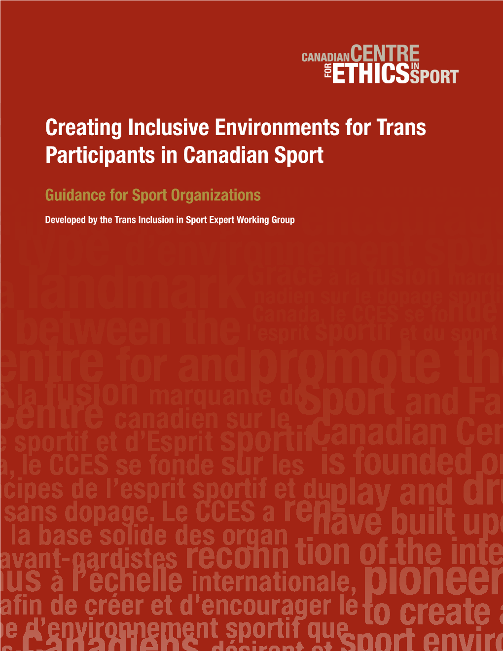 Creating Inclusive Environments for Trans Participants in Canadian Sport