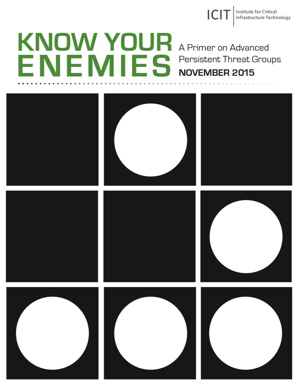 Know Your Enemies a Primer on Advanced Persistent Threat Groups