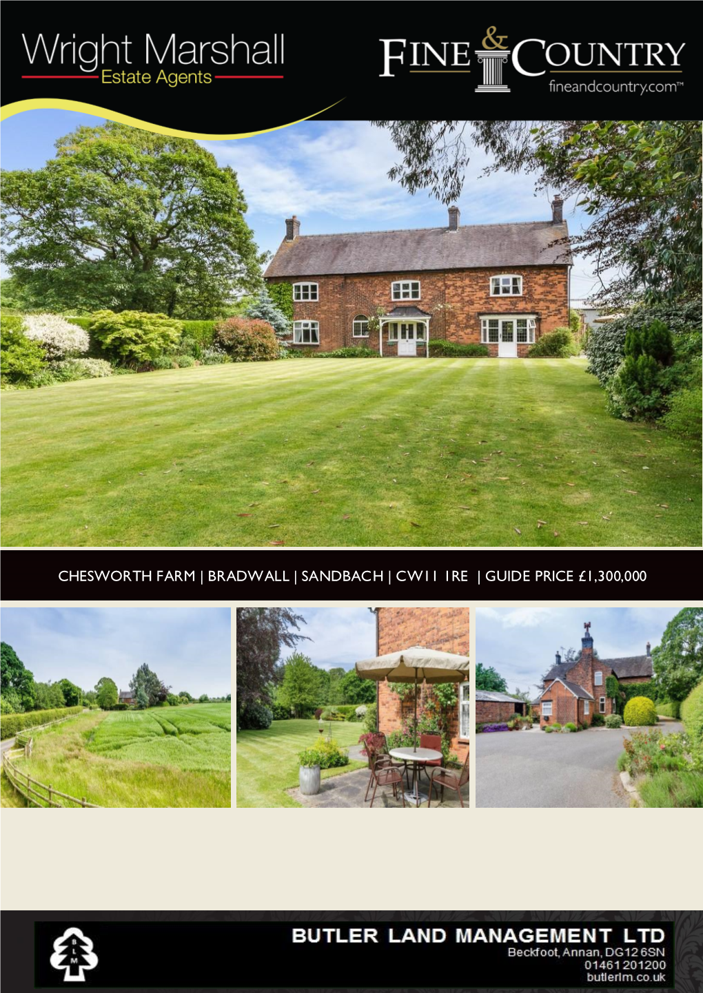 Chesworth Farm | Bradwall | Sandbach | Cw11 1Re | Guide Price £1,300,000