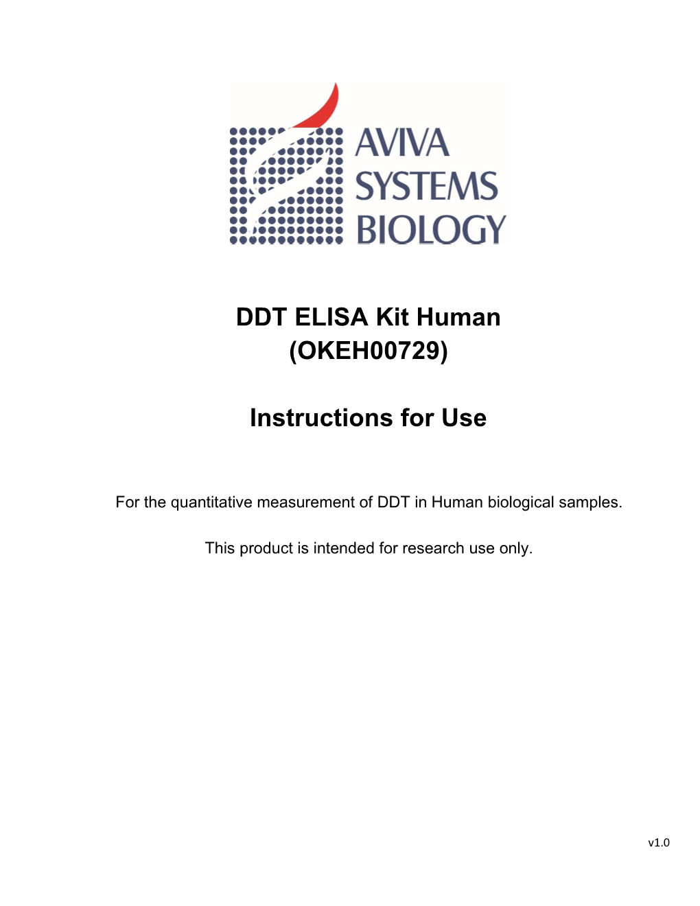 DDT ELISA Kit Human (OKEH00729)