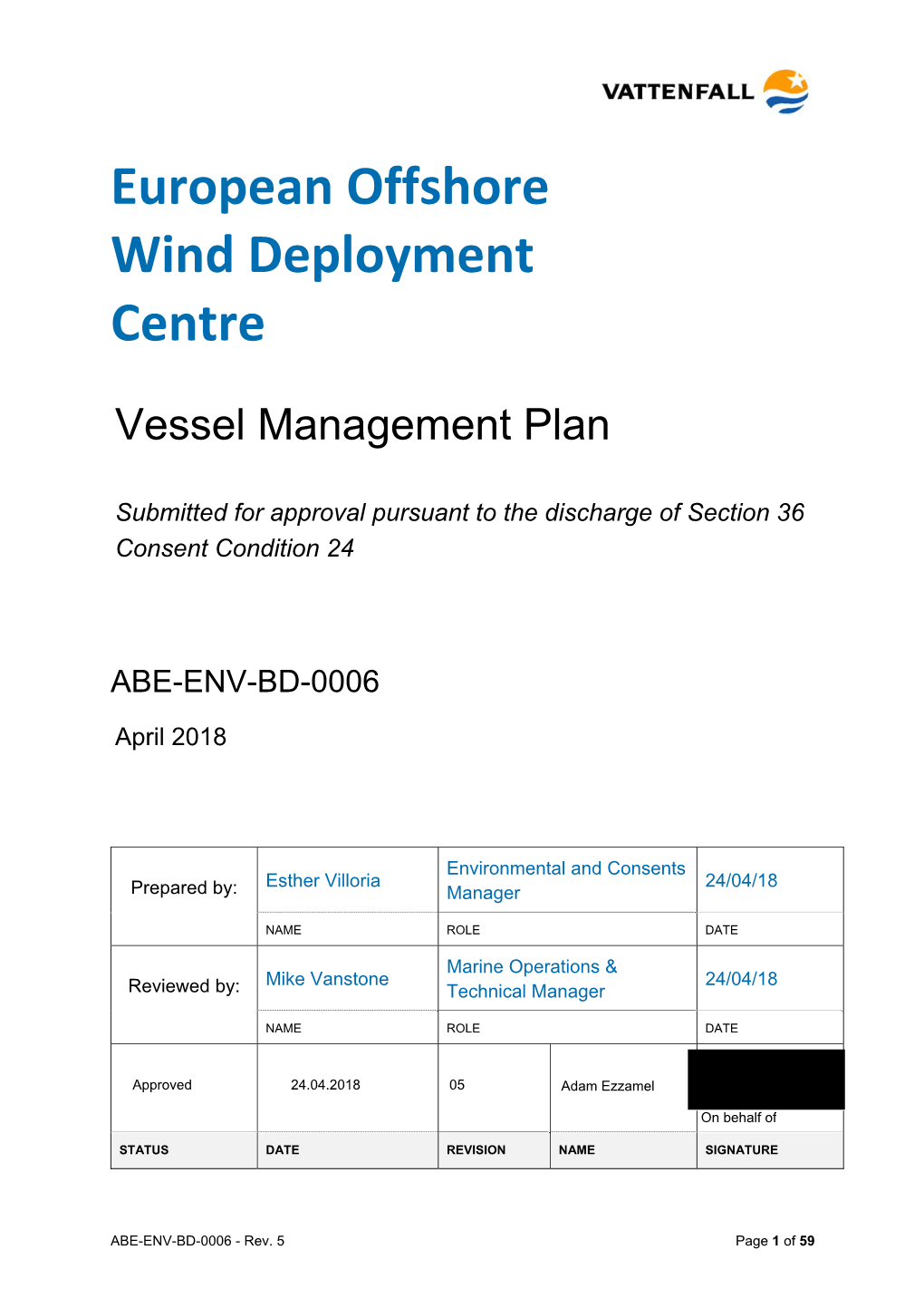 European Offshore Wind Deployment Centre