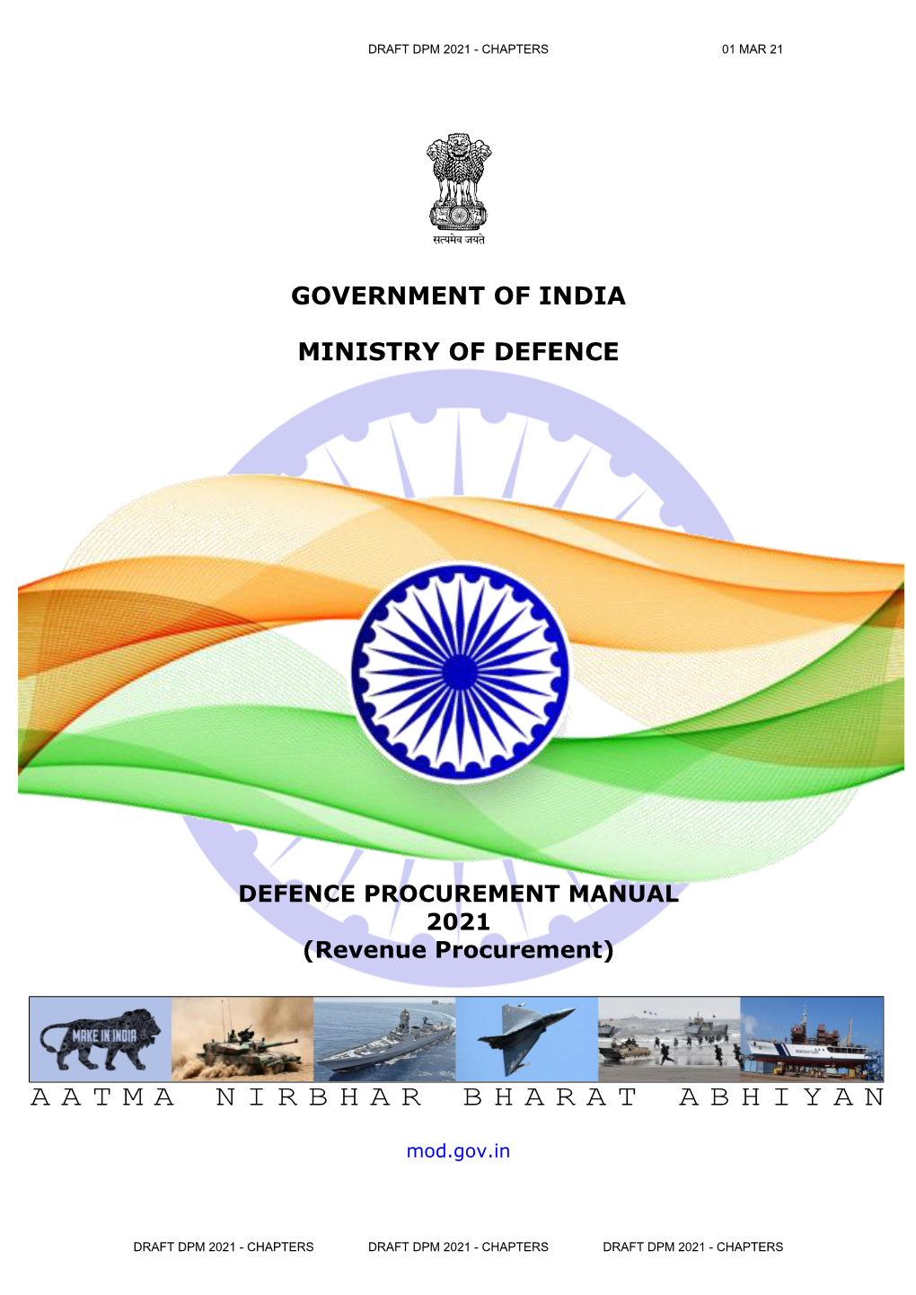 Government of India Ministry of Defence