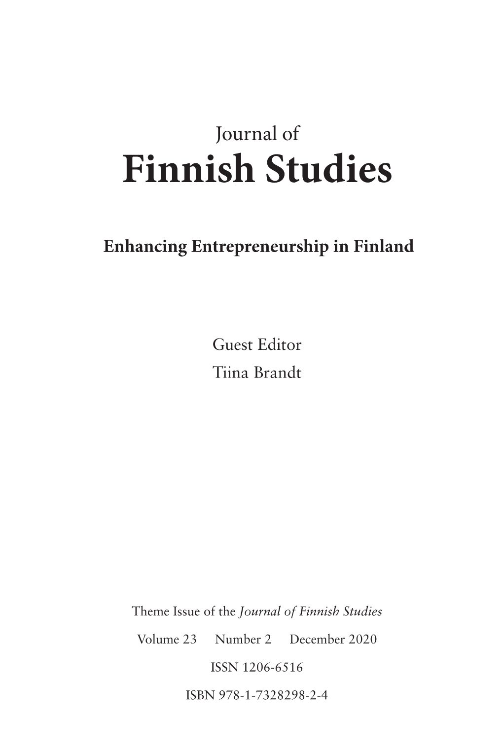 Finnish Studies