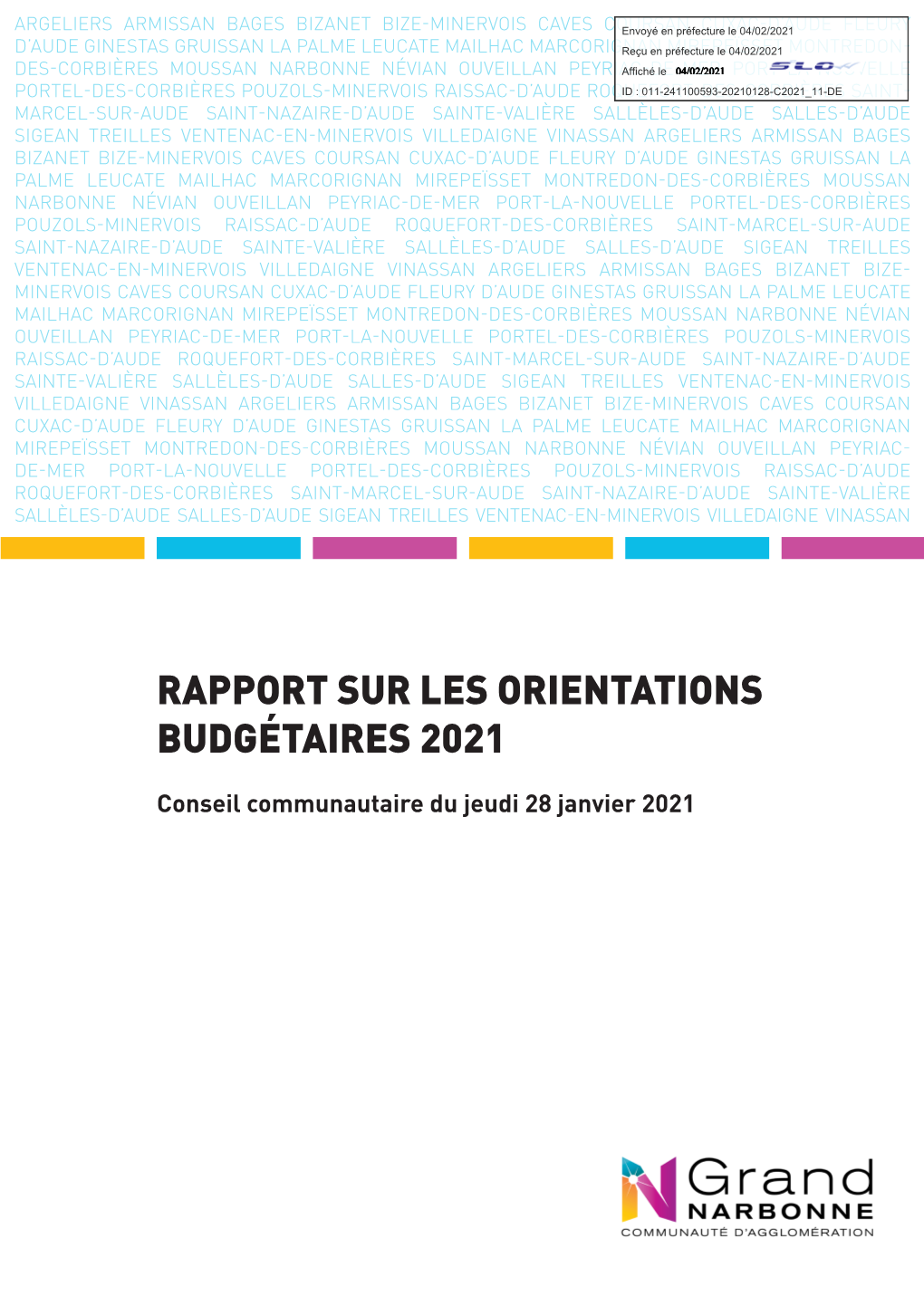 Télécharger Le Rapport Sur Les Orientations Budgétaires 2021