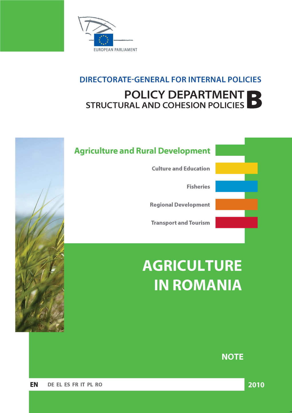 Agriculture in Romania Note