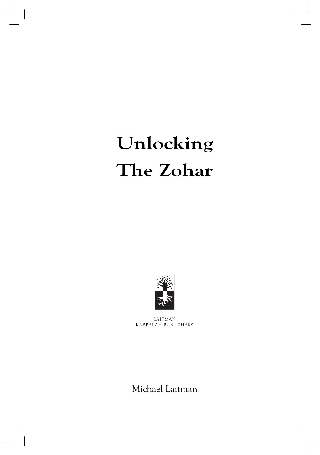 Unlocking the Zohar