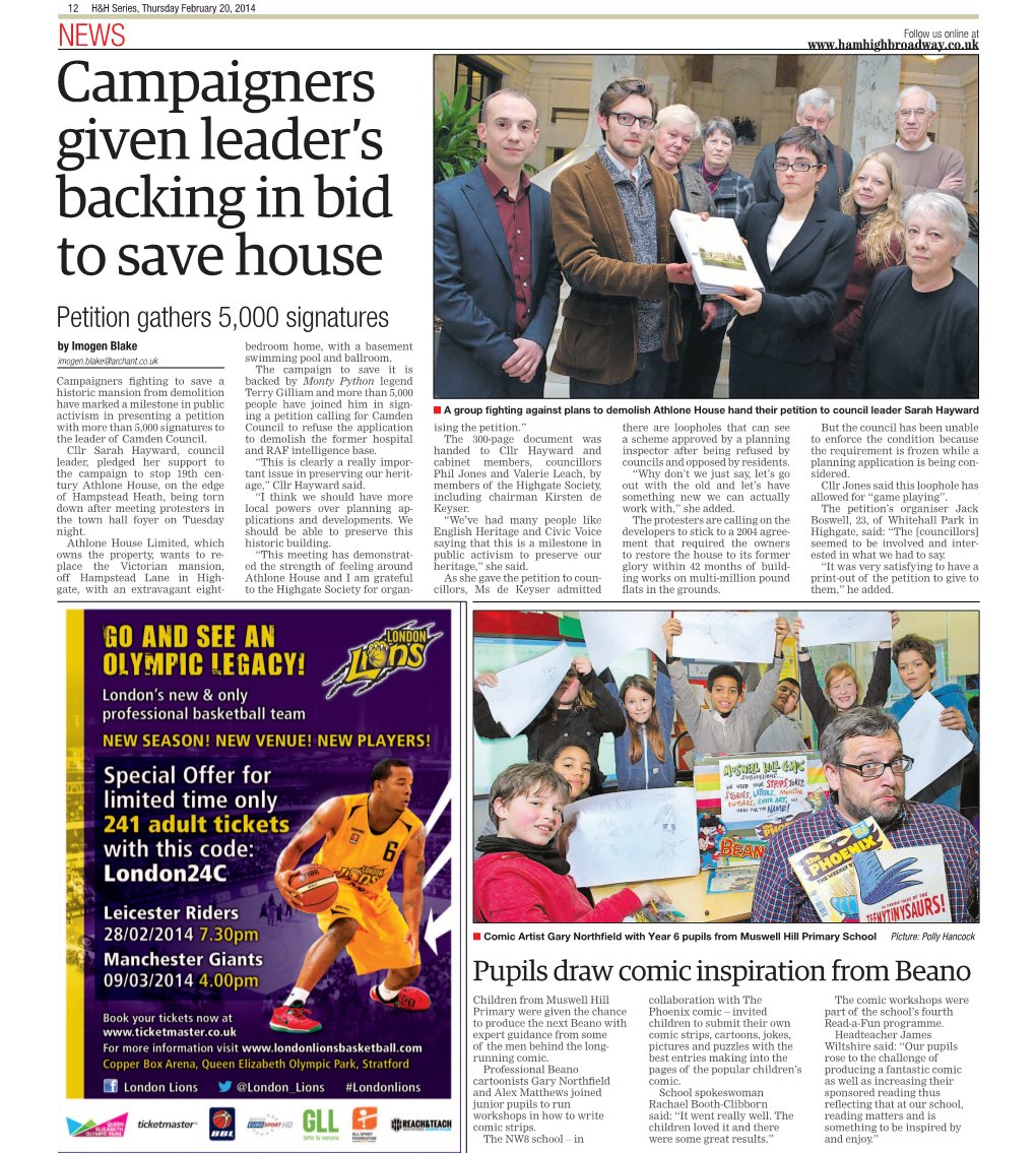 Campaigners Given Leader's Backing in Bid to Save House