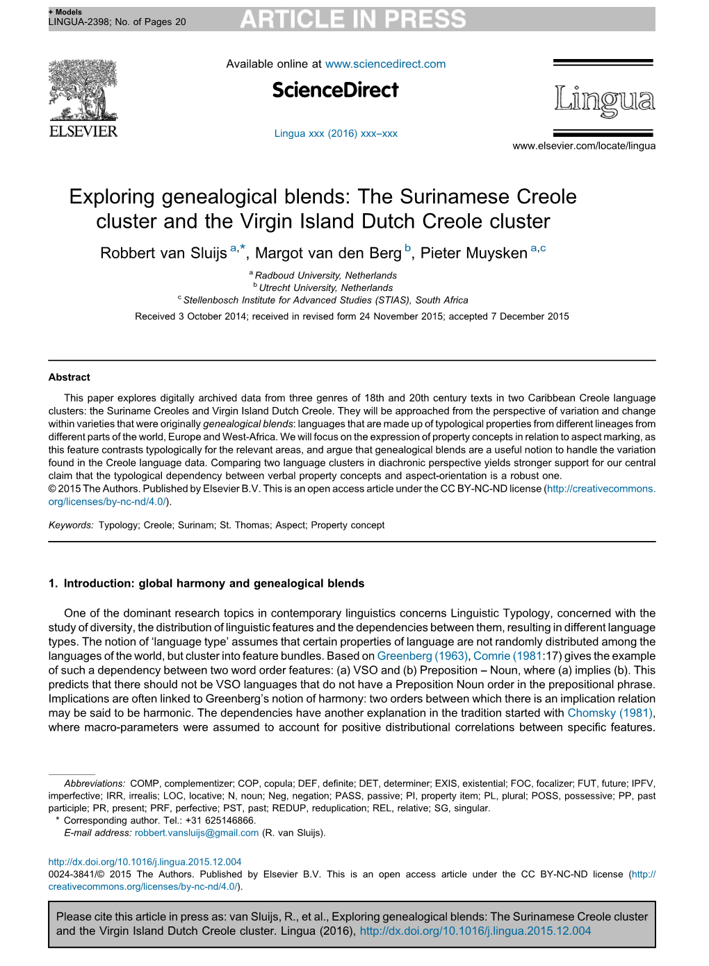 Exploring Genealogical Blends