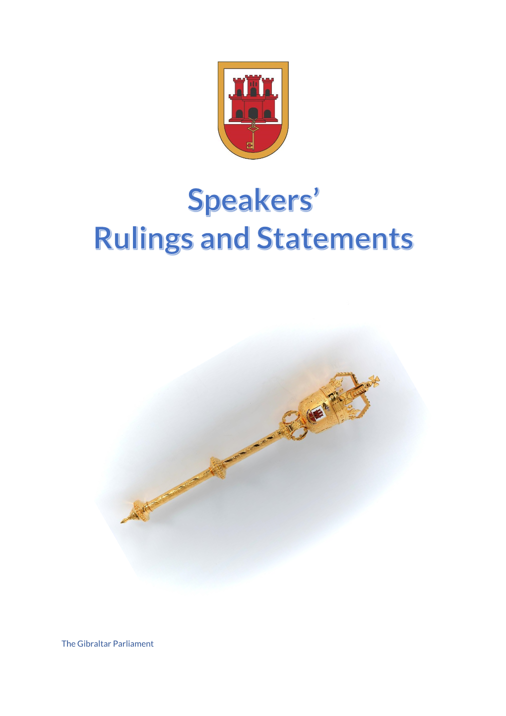 Speakers' Rulings and Statements