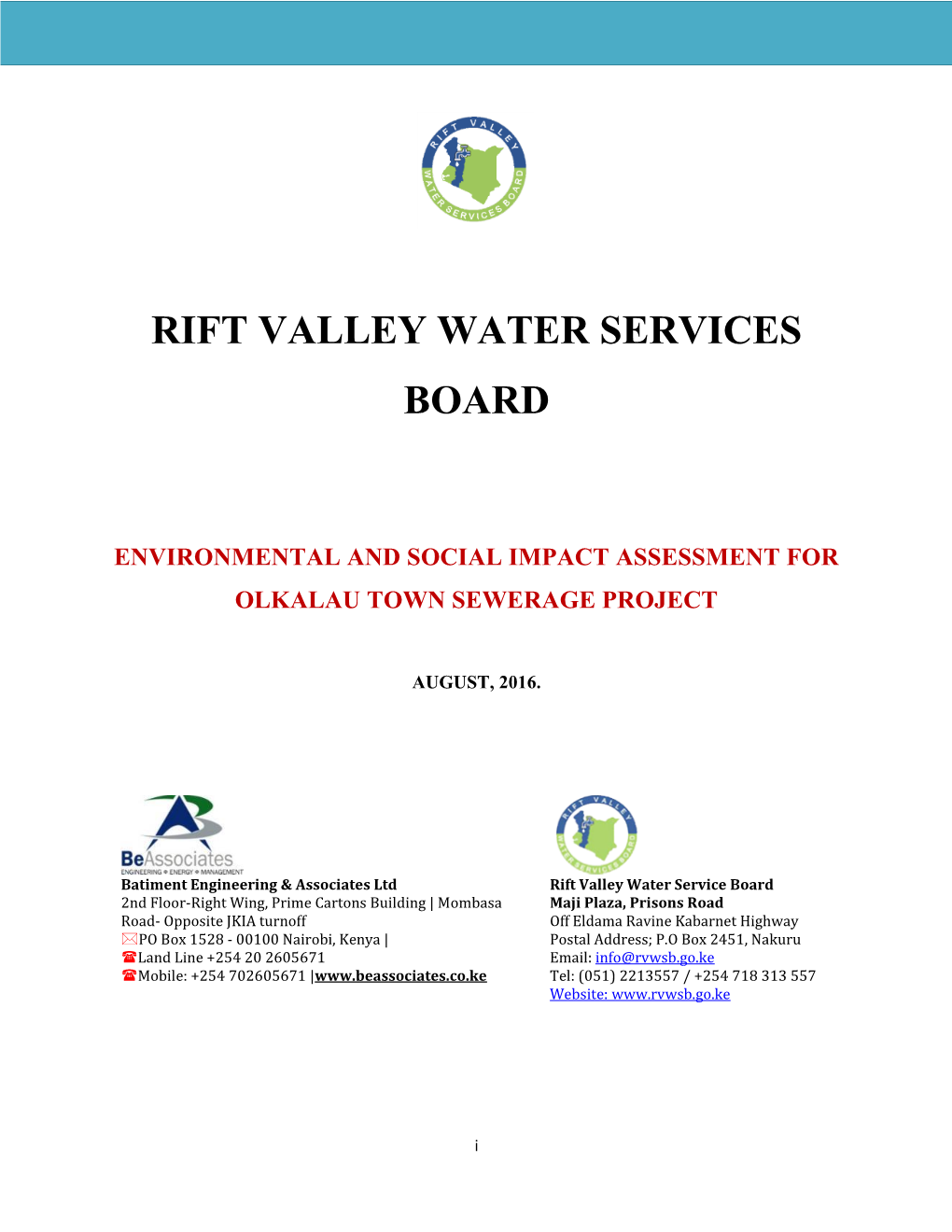 Rift Valley Water Services Board