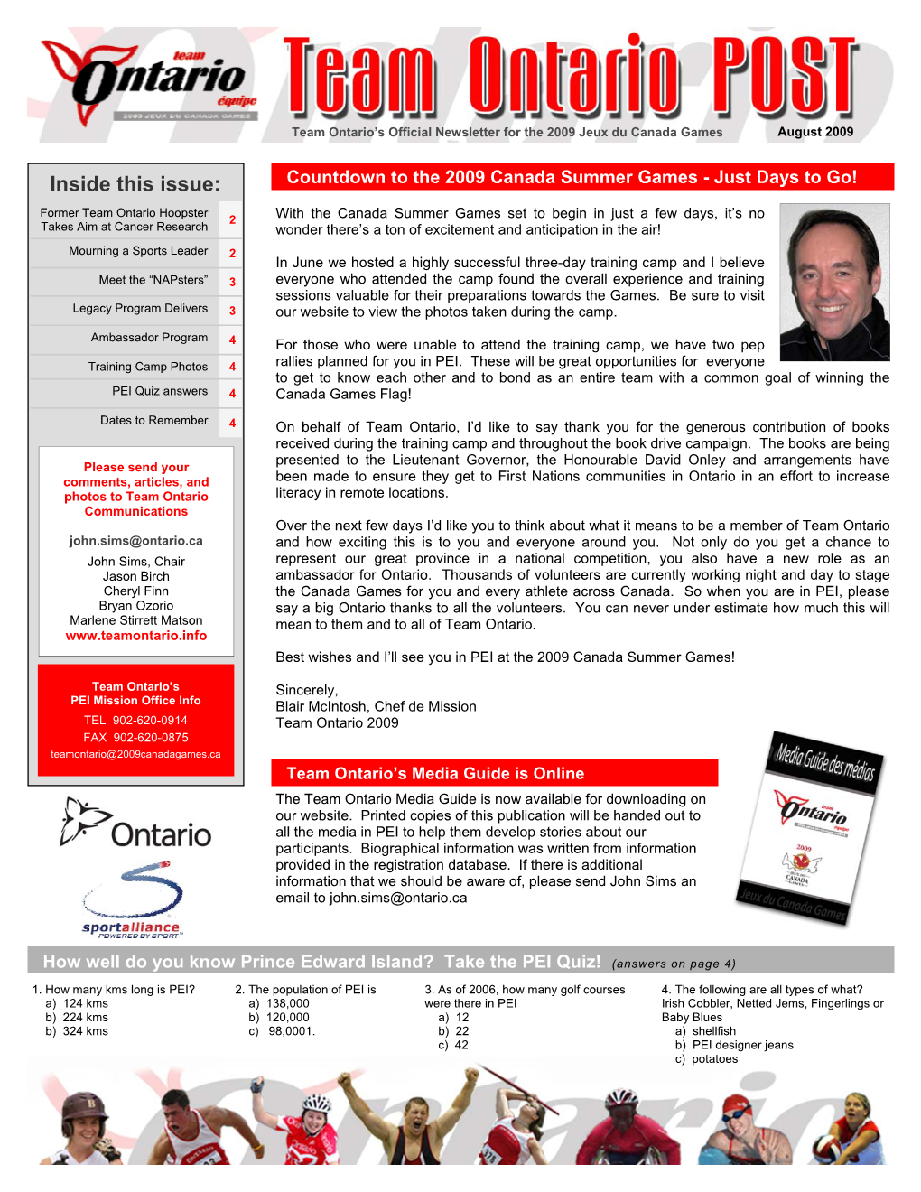 Team Ontario Newsletter June 09.Pub