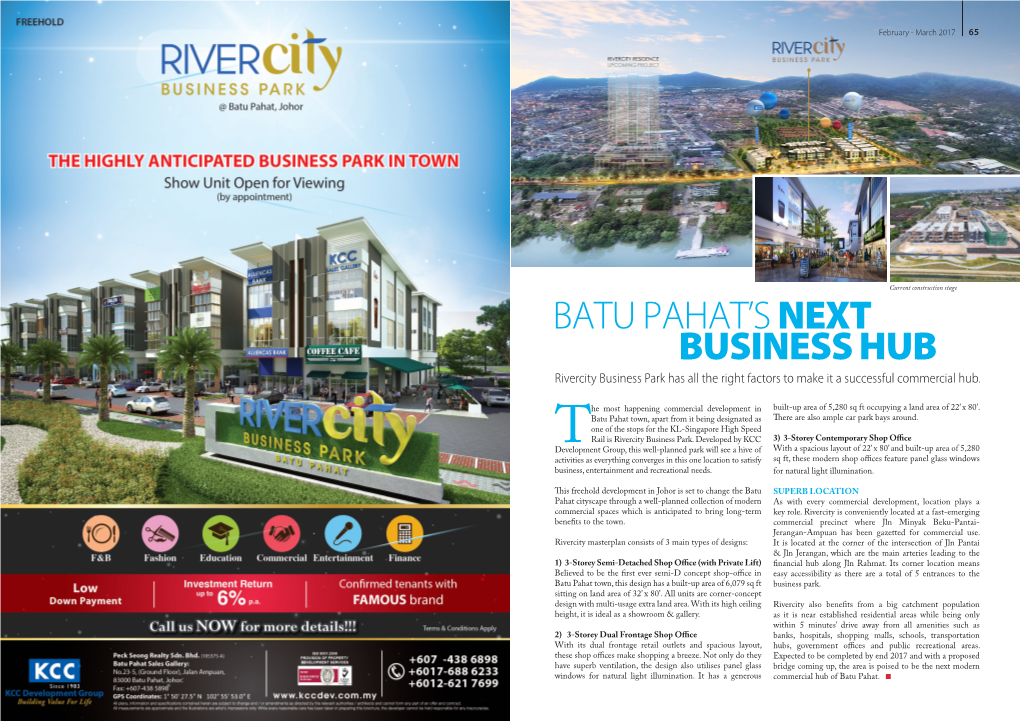 Batu Pahat's Next Business