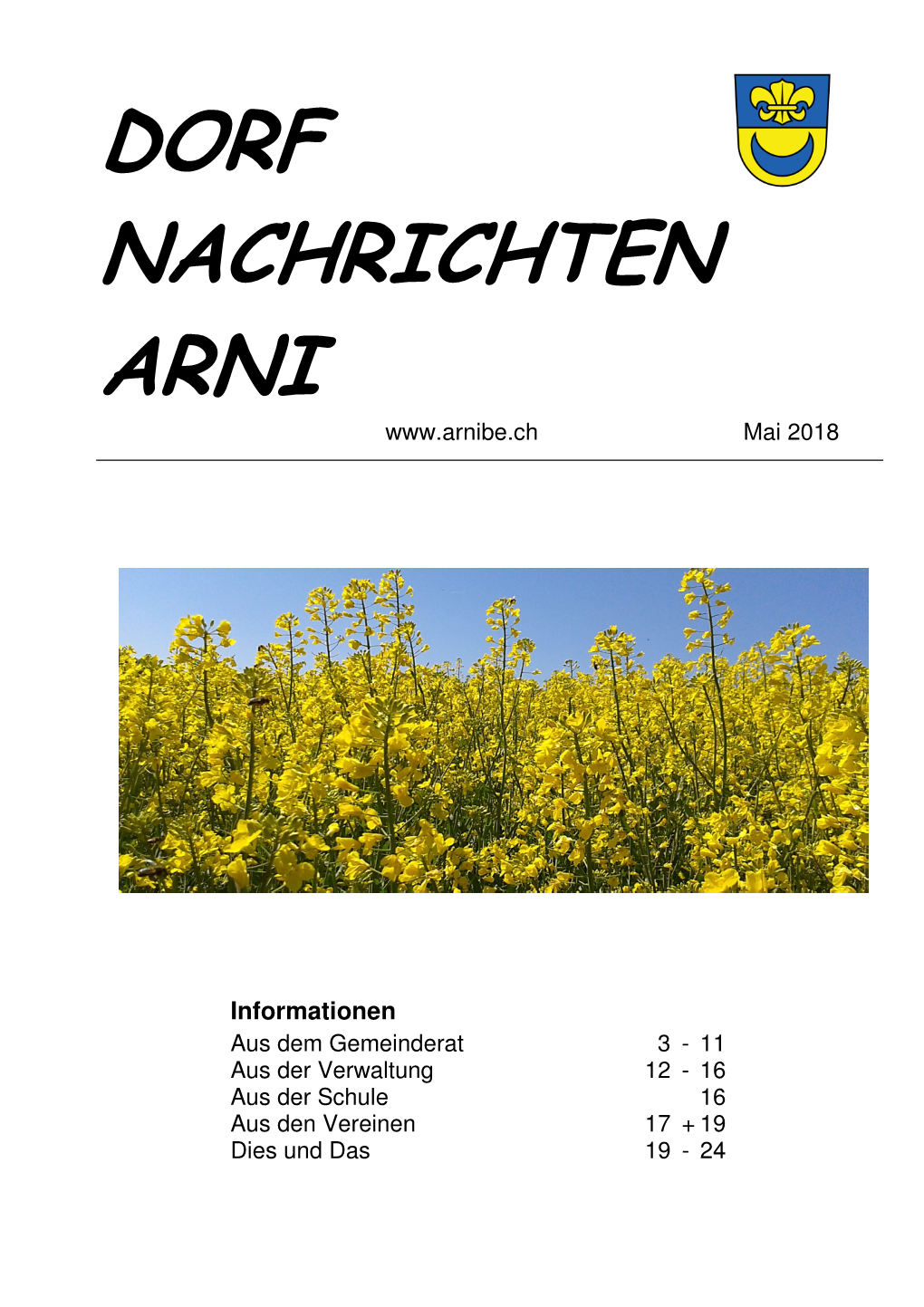 Dorf Nachrichten Arni