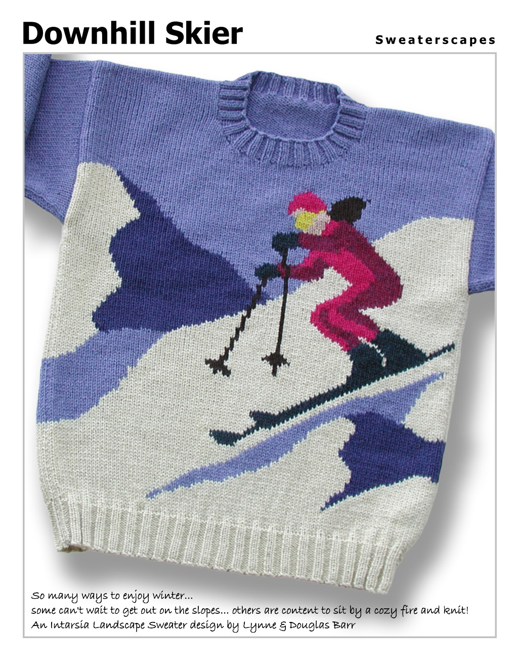 Downhill Skier Sweaterscapes