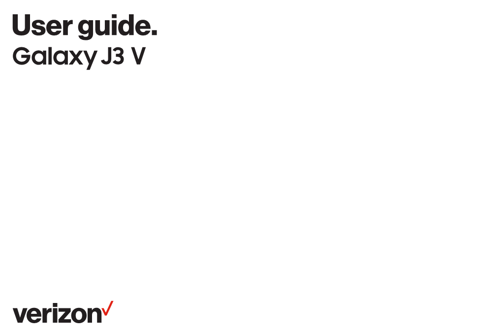 Samsung Galaxy J3 V J337V User Manual