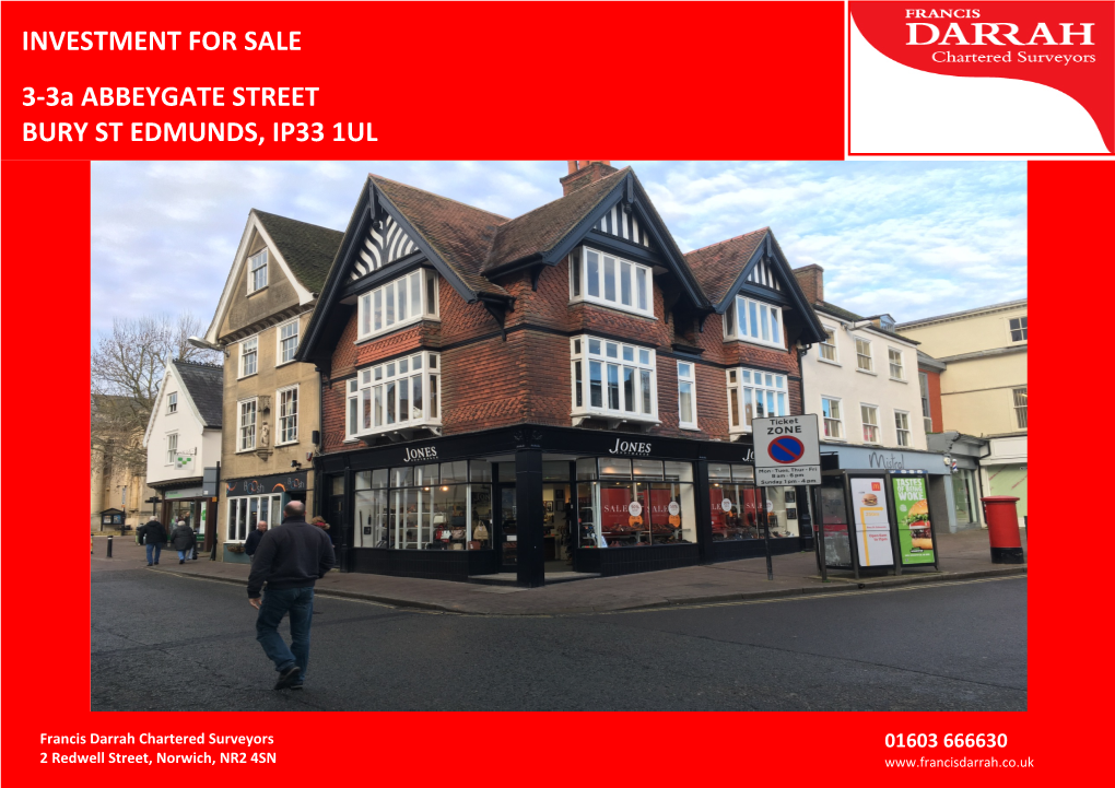 INVESTMENT for SALE 3-3A ABBEYGATE STREET BURY ST