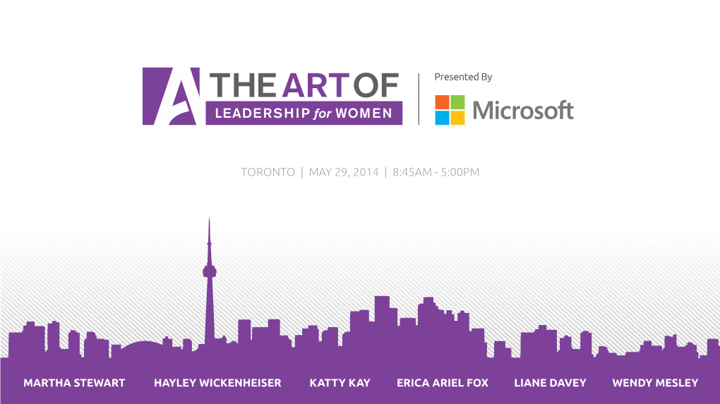 Toronto | May 29, 2014 | 8:45Am - 5:00Pm