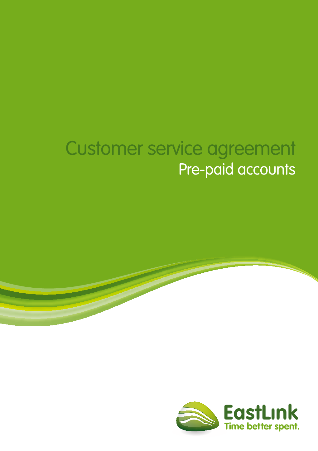 Pre-Paid Account Customer Service Agreement