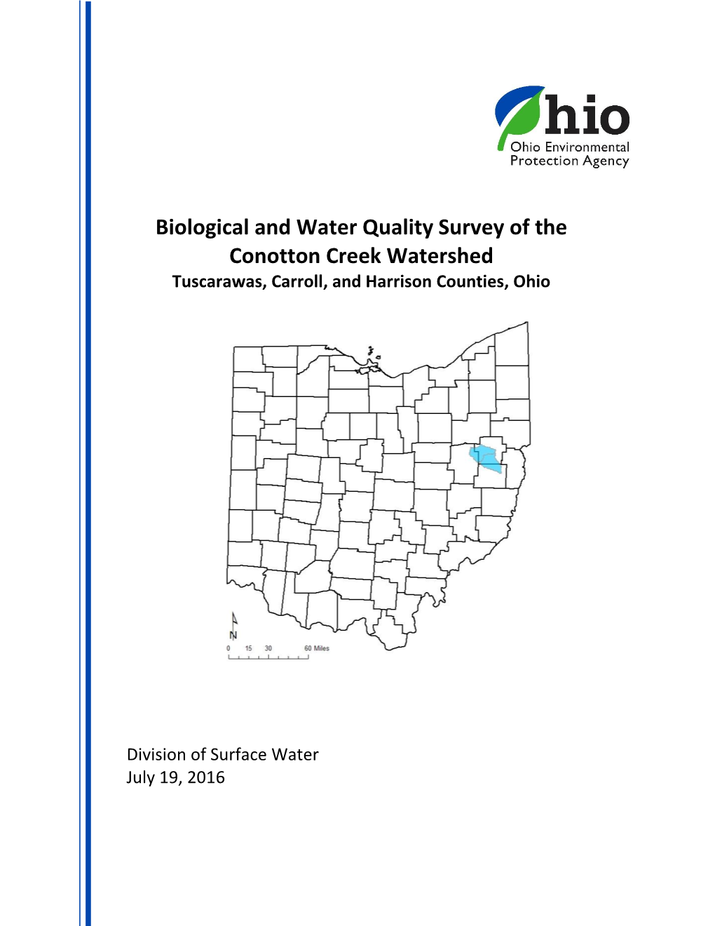 Conotton Creek Basin in Support of Both the TMDL Process and NPDES Permits