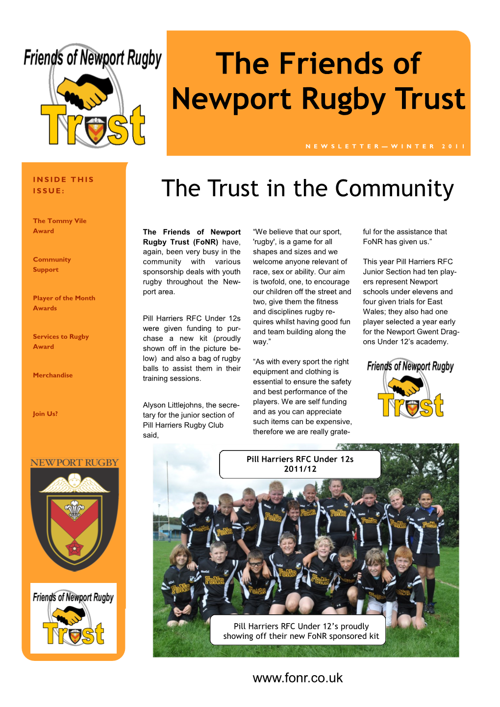 The Friends of Newport Rugby Trust