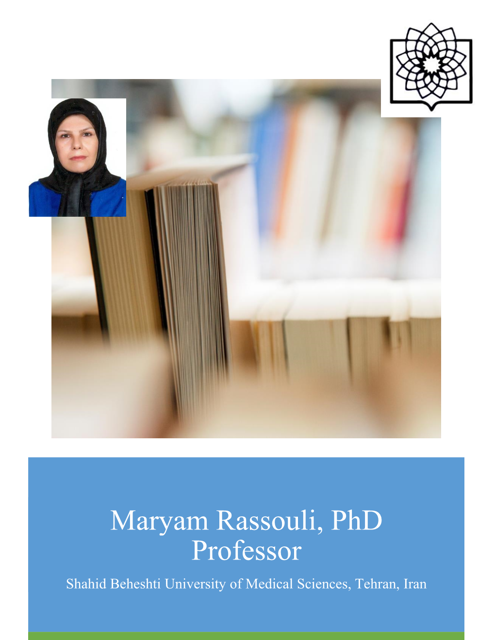 Maryam Rassouli, Phd Professor