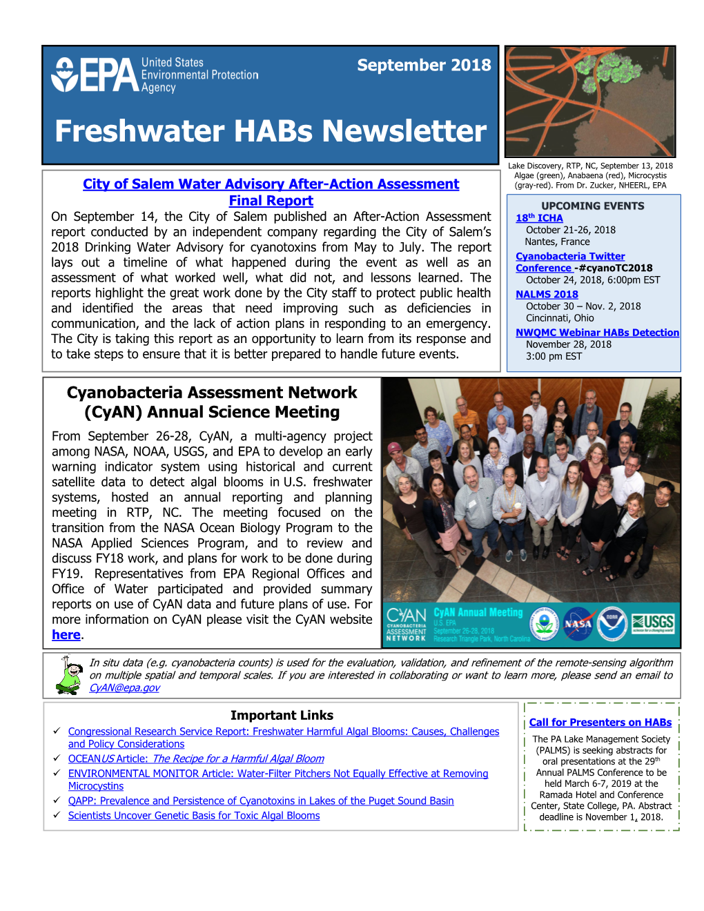 Freshwater Habs Newsletter