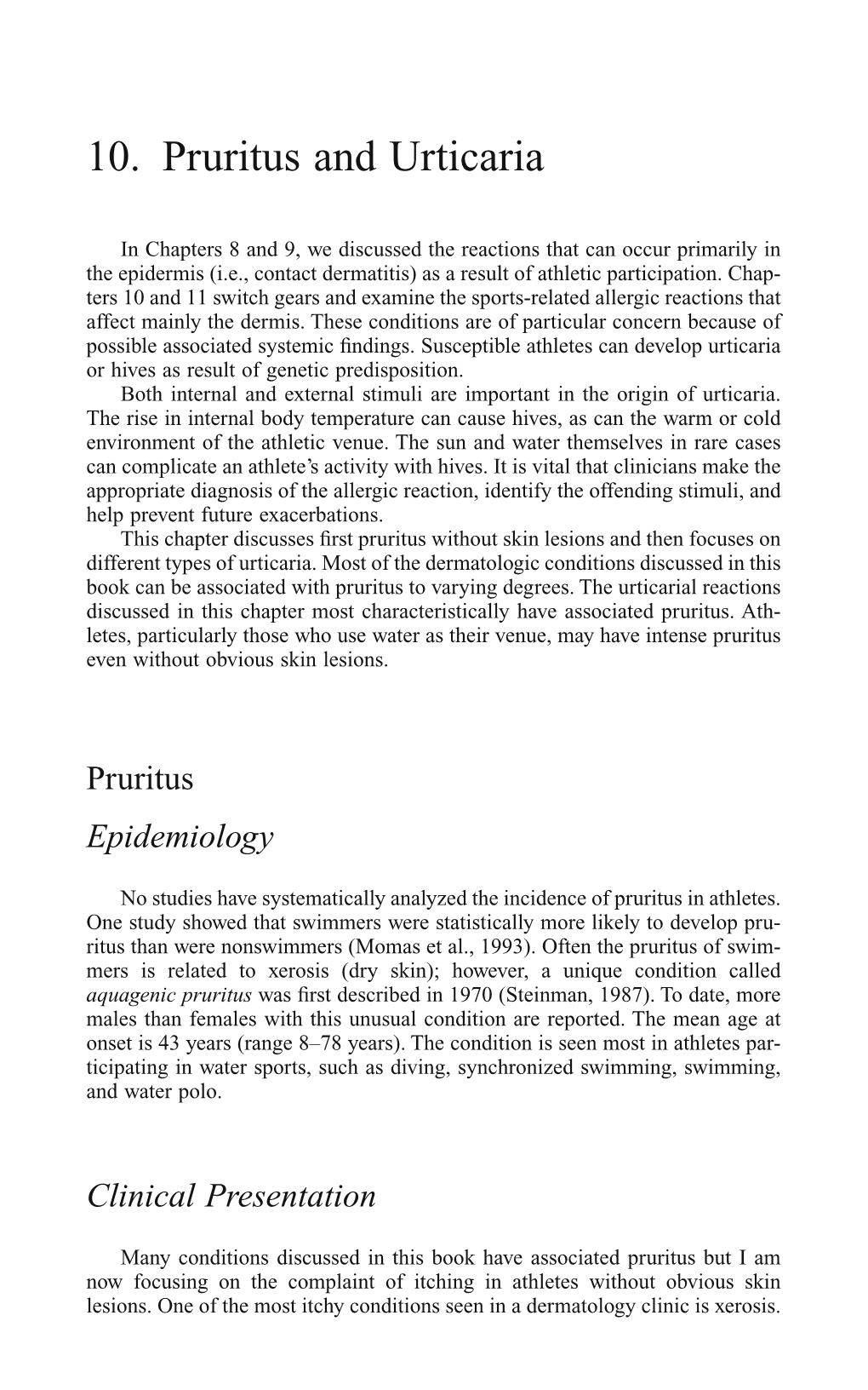 10. Pruritus and Urticaria