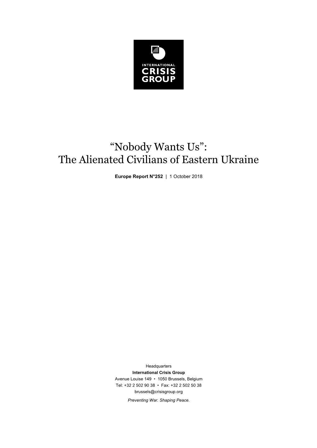 The Alienated Civilians of Eastern Ukraine