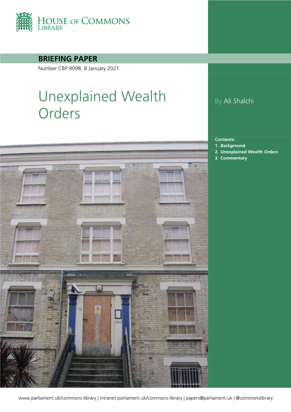 Unexplained Wealth Orders 3