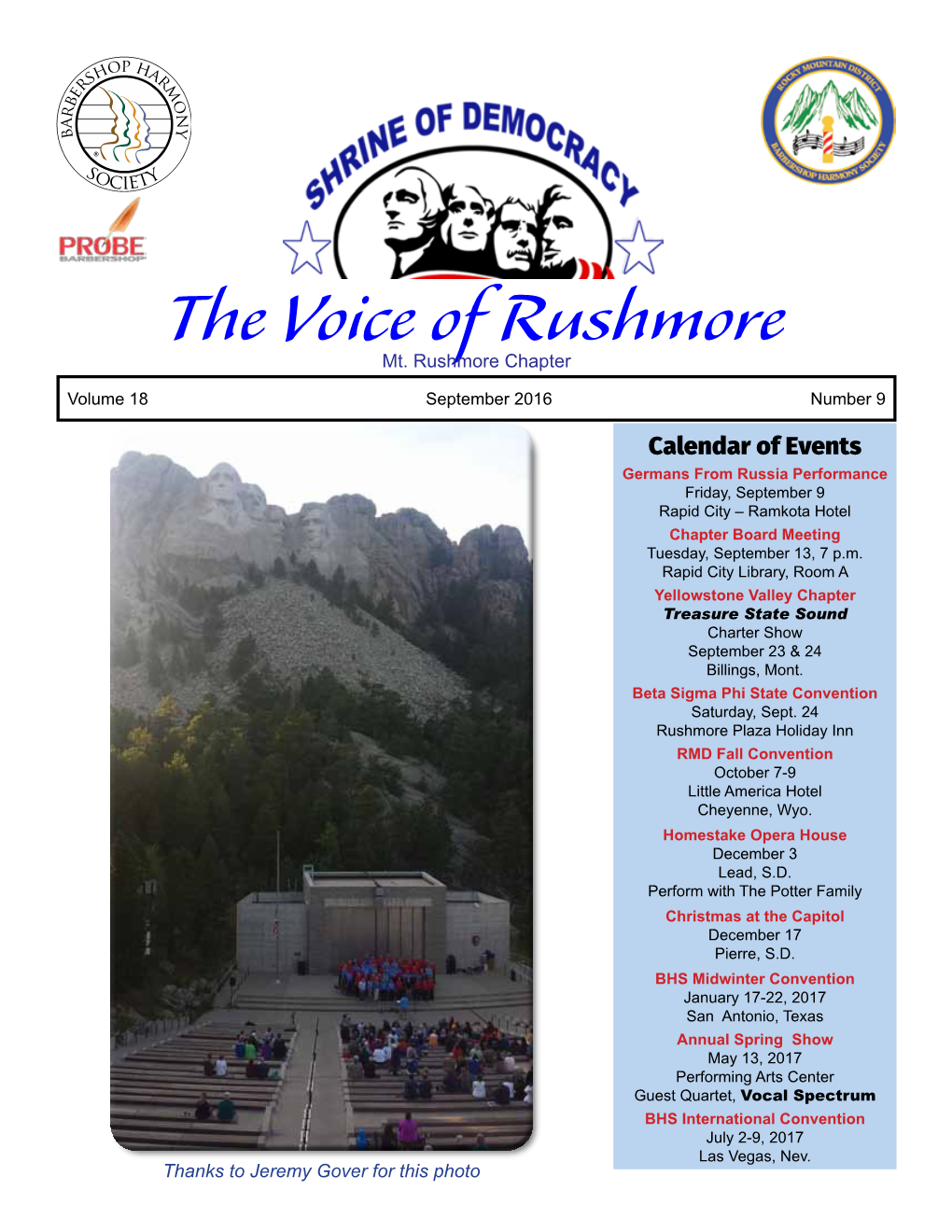 The Voice of Rushmore Mt