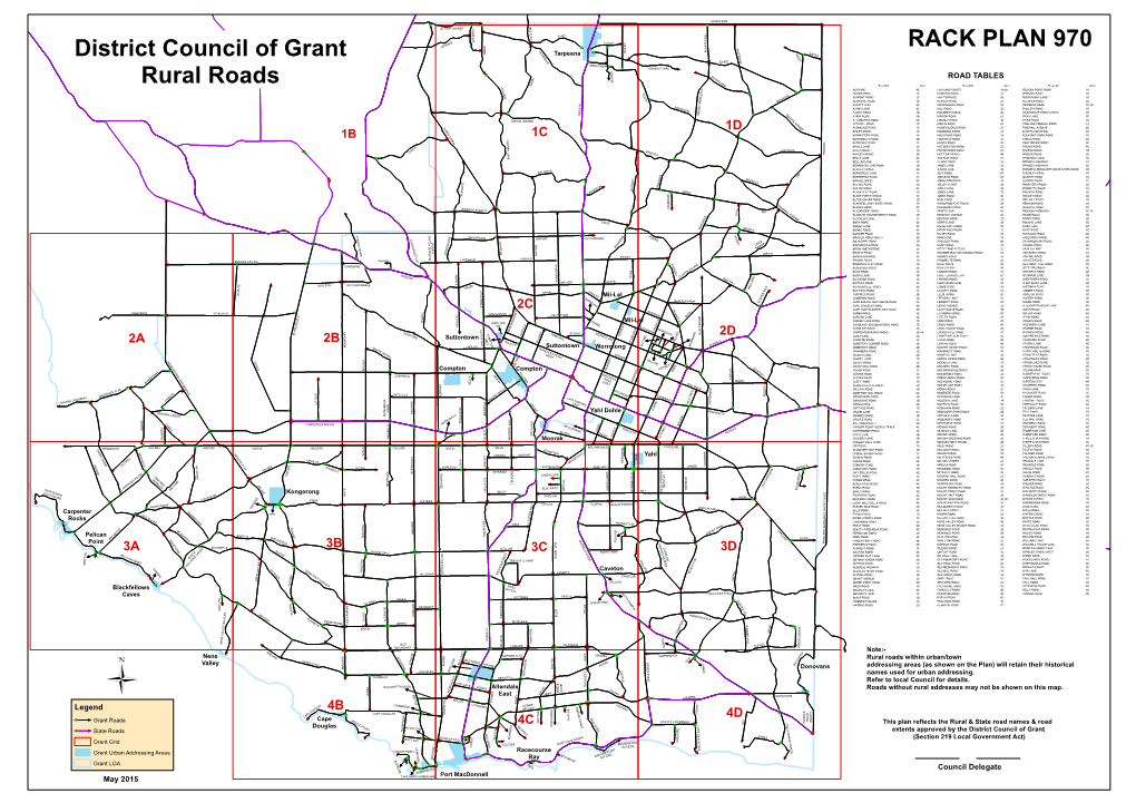 District Council of Grant Rural Roads Rack Plan