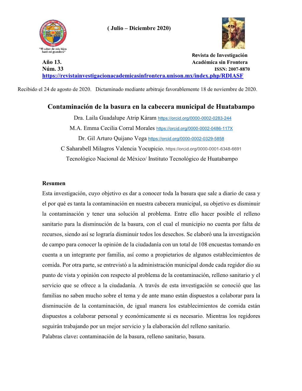 Contaminación De La Basura En La Cabecera Municipal De Huatabampo