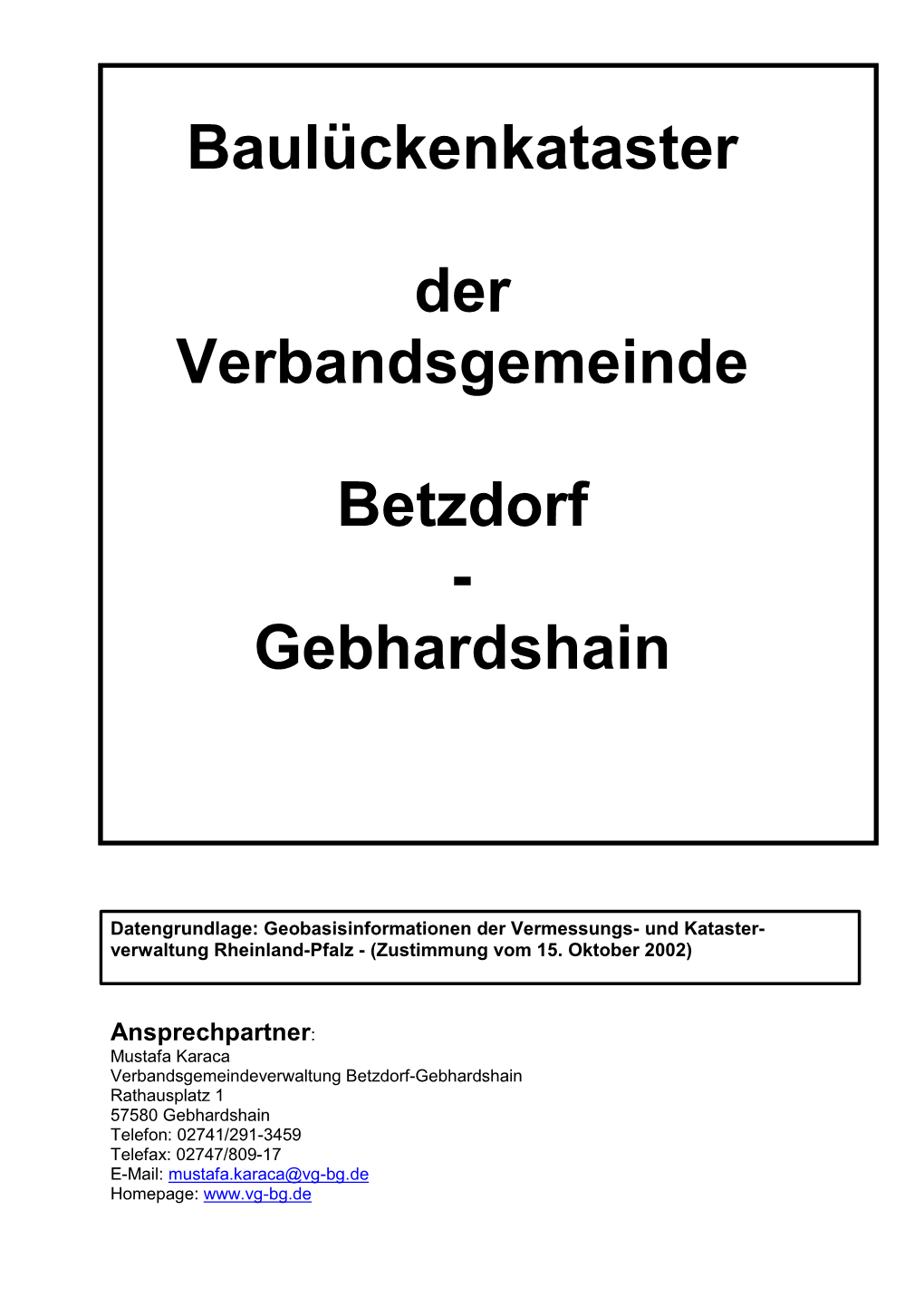 Verbandsgemeinde Betzdorf-Gebhardshain