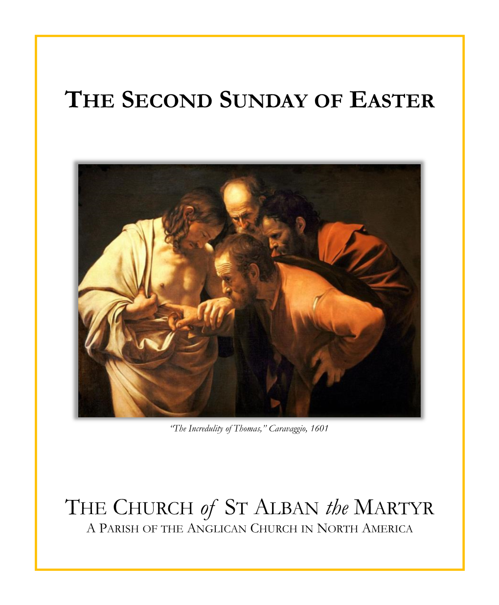 The Second Sunday of Easter