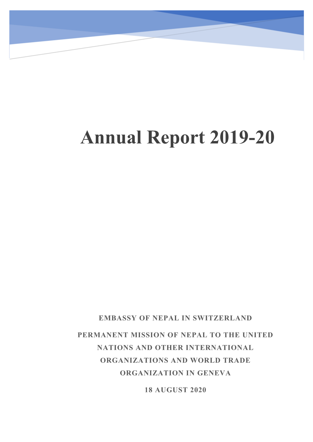 Annual Report 2019-20