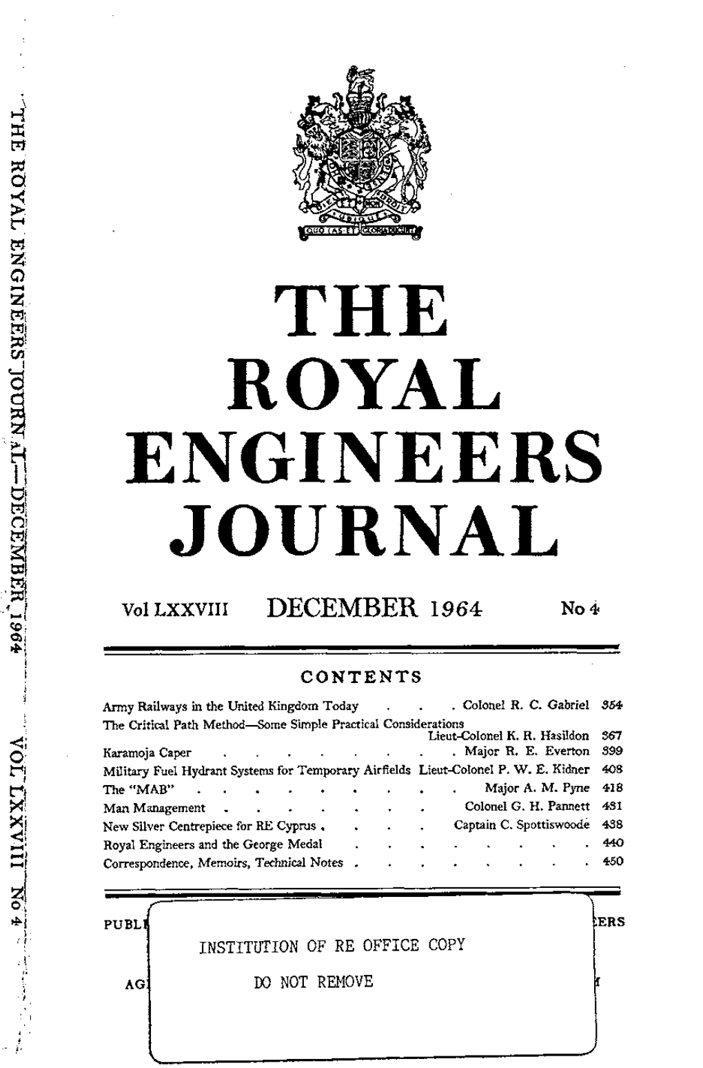 Royal Engineers Journal